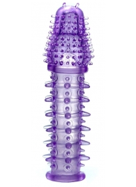 Фиолетовая закрытая насадка на пенис - 13,5 см. - Boys of Toys - в Воронеже купить с доставкой