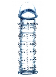 Прозрачная насадка на пенис с рельефом - 12 см. - Boys of Toys - в Воронеже купить с доставкой