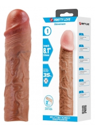 Удлиняющая насадка на пенис Stevenson - 20,5 см. - Baile - в Воронеже купить с доставкой