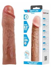 Удлиняющая насадка на пенис Derek - 21,5 см. - Baile - в Воронеже купить с доставкой