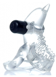 Прозрачное эрекционное виброкольцо с дельфином - Boys of Toys - в Воронеже купить с доставкой