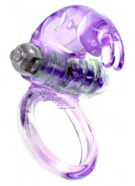 Сиреневое эрекционное виброкольцо с клиторальным зайчиком - Boys of Toys - в Воронеже купить с доставкой