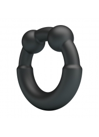 Черное эрекционное кольцо Meco - Baile - в Воронеже купить с доставкой