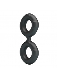 Черное двойное эрекционное кольцо Radwan - Baile - в Воронеже купить с доставкой