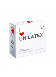 Ультратонкие презервативы Unilatex Ultra Thin - 3 шт. - Unilatex - купить с доставкой в Воронеже