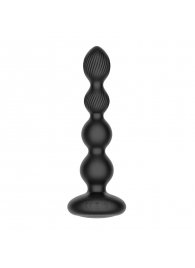 Черная анальная виброёлочка Nexus Tornado Beaded Probe Large с функцией вращения - Nexus Range