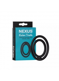 Черное двойное эрекционное кольцо Nexus Enduro Double - Nexus Range - в Воронеже купить с доставкой