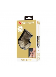 Дымчатая насадка на пенис и мошонку - Baile - в Воронеже купить с доставкой