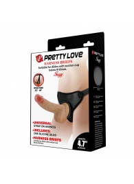 Страпон с универсальным поясом Fogg - 17,5 см. - Baile - купить с доставкой в Воронеже