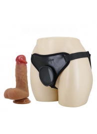 Страпон с универсальным поясом Fogg - 17,5 см. - Baile - купить с доставкой в Воронеже