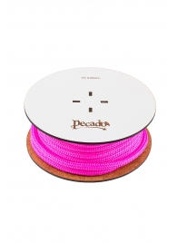 Розовая веревка для шибари на катушке - 10 м. - Pecado - купить с доставкой в Воронеже