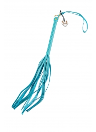 Голубая кожаная плеть - 50 см. - Pecado - купить с доставкой в Воронеже