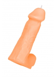 Оранжевая сувенирная свеча «Пенис» - Pecado - купить с доставкой в Воронеже