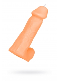 Оранжевая сувенирная свеча «Пенис» - Pecado - купить с доставкой в Воронеже