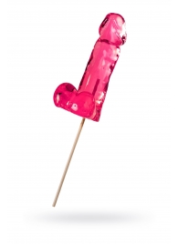 Розовый леденец в форме члена со вкусом айриш крим - 173 гр. - Sosuчki - купить с доставкой в Воронеже