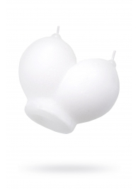 Белая сувенирная свеча «Сиськи» - Pecado - купить с доставкой в Воронеже