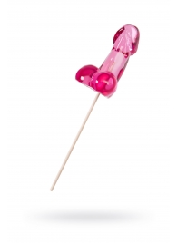 Розовый леденец в форме члена со вкусом айриш крим - 80 гр. - Sosuчki - купить с доставкой в Воронеже