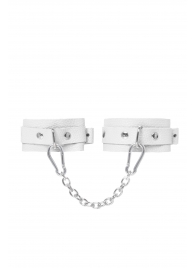 Белые мини-оковы со скруглёнными углами - Pecado - купить с доставкой в Воронеже