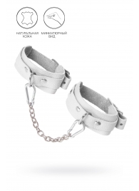 Белые мини-оковы со скруглёнными углами - Pecado - купить с доставкой в Воронеже