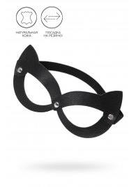 Черная открытая маска с ушками кошки - Pecado - купить с доставкой в Воронеже