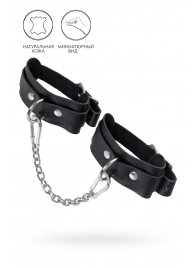 Черные мини-оковы со скруглёнными углами - Pecado - купить с доставкой в Воронеже