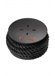 Черная веревка для шибари на катушке - 5 м. - Pecado - купить с доставкой в Воронеже