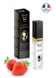 Стимулирующий блеск для губ со вкусом клубники - 7 мл. - Plaisir Secret - купить с доставкой в Воронеже
