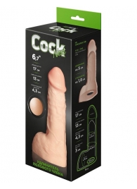 Телесный фаллоудлинитель с мошонкой Cock Next - 17 см. - LOVETOY (А-Полимер) - в Воронеже купить с доставкой