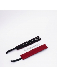 Черно-красные кожаные оковы - Crazy Handmade - купить с доставкой в Воронеже