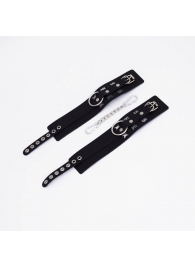 Черные кожаные оковы Sex - Crazy Handmade - купить с доставкой в Воронеже