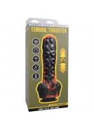 Черно-красная мини-машина на присоске Tendril Thruster - 21,6 см. - Doc Johnson - купить с доставкой в Воронеже