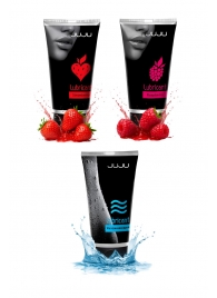 Набор из 3 лубрикантов JUJU (увлажняющий, клубника, малина) - JuJu - купить с доставкой в Воронеже