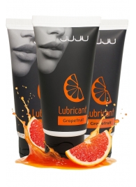 Набор из 3 съедобных лубрикантов JUJU со вкусом грейпфрута - JuJu - купить с доставкой в Воронеже