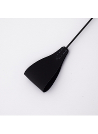 Стек с широким черным кожаным наконечником и металлической ручкой - 67 см. - Crazy Handmade - купить с доставкой в Воронеже