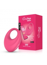 Розовое интерактивное эрекционное виброкольцо Leo - Easy toys - в Воронеже купить с доставкой