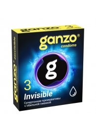 Супертонкие презервативы Ganzo Invisible - 3 шт. - Ganzo - купить с доставкой в Воронеже