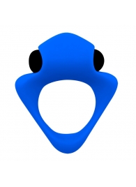 Синее эрекционное кольцо Wooomy Tribeс с вибрацией - Adrien Lastic - в Воронеже купить с доставкой