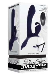 Женский страпон с вибрацией Giving Vibes - Evolved - купить с доставкой в Воронеже