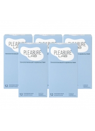 Набор из 5 упаковок ультратонких презервативов Pleasure Lab (по 12 шт.) - Pleasure Lab - купить с доставкой в Воронеже
