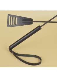 Черный кожаный стек «Сириус» - 60 см. - Sitabella - купить с доставкой в Воронеже