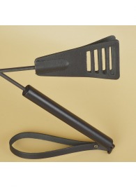 Черный кожаный стек «Сириус» - 60 см. - Sitabella - купить с доставкой в Воронеже