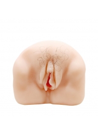Телесный мастурбатор-вагина с оволосением и вибрацией - Baile - в Воронеже купить с доставкой