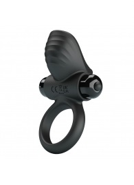 Черное эрекционное кольцо с вибрацией Adrien - Baile - в Воронеже купить с доставкой