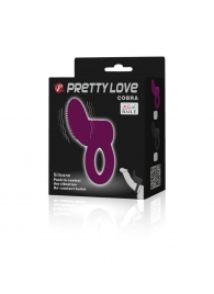 Лиловое эрекционное кольцо со стимулятором клитора с вибрацией - Baile - в Воронеже купить с доставкой