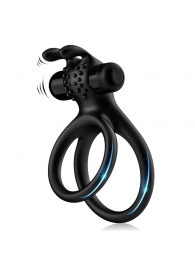 Черное эрекционное виброкольцо с подхватом мошонки Stay Hard - Boys of Toys - в Воронеже купить с доставкой