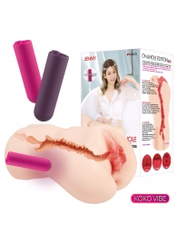 Мастурбатор-вагина с вибрацией Jenny Onahole edition 005 - KOKOS - в Воронеже купить с доставкой