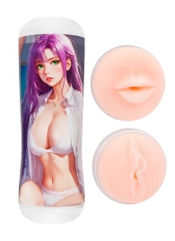 Двусторонний мастурбатор аниме - ротик и вагина - Tokyo Style - в Воронеже купить с доставкой