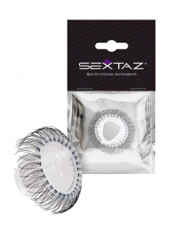 Эластичное эрекционное кольцо с длинными черными «ресничками» - Sextaz - в Воронеже купить с доставкой