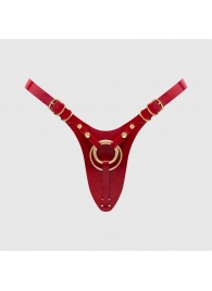 Красный пояс для фиксации насадок Strap-On-Me Leatherette Harness Fabulous - Strap-on-me - купить с доставкой в Воронеже