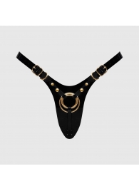 Черный пояс для фиксации насадок Strap-On-Me Leatherette Harness Fabulous - Strap-on-me - купить с доставкой в Воронеже
